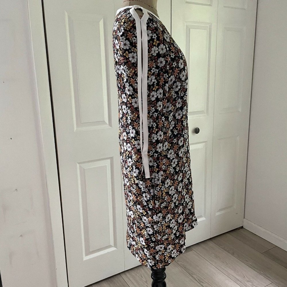 Sandro Dress Floral open sleeves  Size 2 - Picture 3 of 12